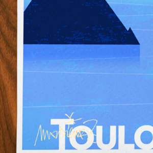 Affiche toulon Signée Monsieur Z, Tirage d'art,