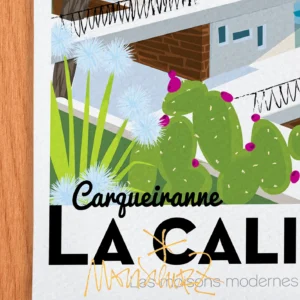 Affiche Carqueiranne Signée Monsieur Z, Tirage d'art,