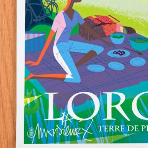 Affiche lorgne Signée Monsieur Z, Tirage d'art,
