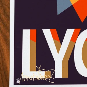 Affiche lyon Signée Monsieur Z, Tirage d'art,