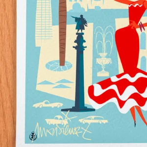 Affiche Espagne Signée Monsieur Z, Tirage d'art,
