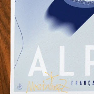Affiche montagne Signée Monsieur Z, Tirage d'art,