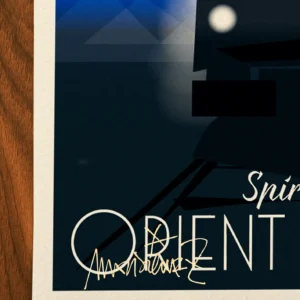 Affiche orient express Signée Monsieur Z, Tirage d'art,
