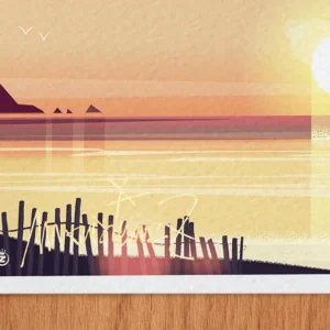 Affiche Soleil Signée Monsieur Z, Tirage d'art,