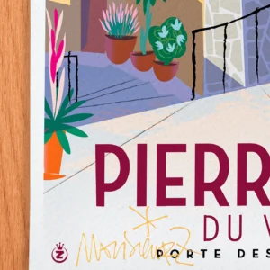 Affiche pierrefeu Signée Monsieur Z, Tirage d'art,