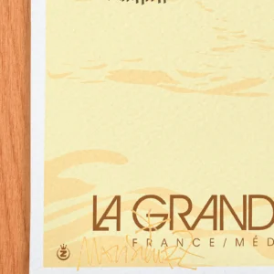 Affiche la grande motte Signée Monsieur Z, Tirage d'art,