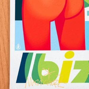 Affiche Ibiza Signée Monsieur Z, Tirage d'art,