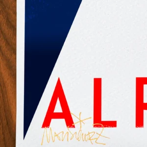 Affiche Montagne Signée Monsieur Z, Tirage d'art,