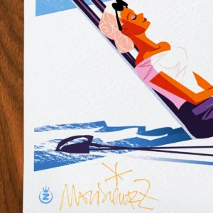 Affiche Montagne Signée Monsieur Z, Tirage d'art,