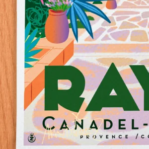 Affiche Rayol Signée Monsieur Z, Tirage d'art,