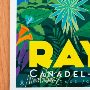 Affiche Rayol Signée Monsieur Z, Tirage d'art,