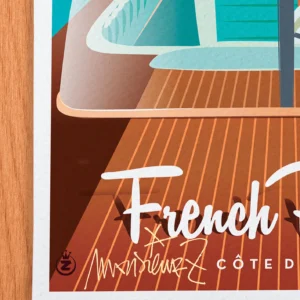 Affiche Monaco Signée Monsieur Z, Tirage d'art,
