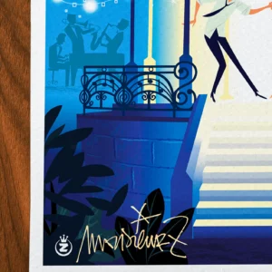Affiche Vichy Signée Monsieur Z, Tirage d'art,