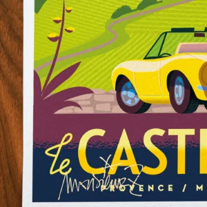 Affiche Castelet Signée Monsieur Z, Tirage d'art,
