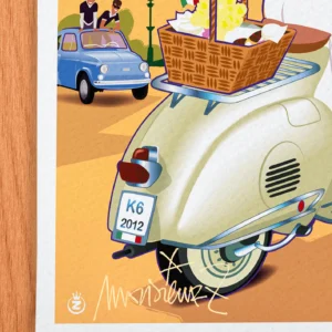 Affiche Cassis Signée Monsieur Z, Tirage d'art,