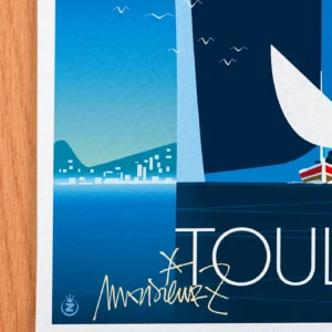 Affiche Toulon Signée Monsieur Z, Tirage d'art,