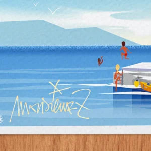 Affiche TOulon Signée Monsieur Z, Tirage d'art,