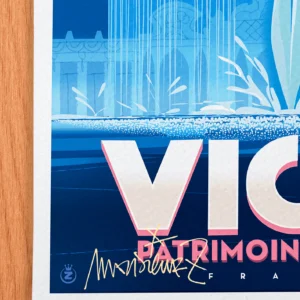 Affiche Vichy Signée Monsieur Z, Tirage d'art,