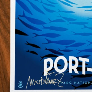 Affiche Port-cros Signée Monsieur Z, Tirage d'art,