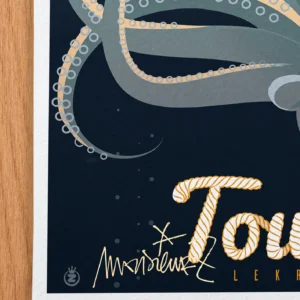 Affiche Toulon Signée Monsieur Z, Tirage d'art,
