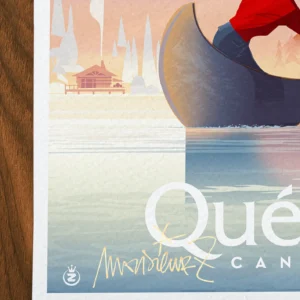 Affiche Québec Signée Monsieur Z, Tirage d'art,