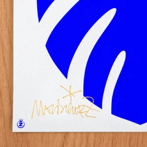 Affiche Abstraite Signée Monsieur Z, Tirage d'art,