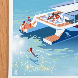 Affiche Toulon Signée Monsieur Z, Tirage d'art,