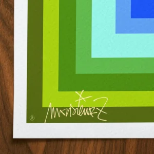 Affiche Abstraite Signée Monsieur Z, Tirage d'art,