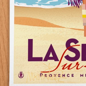 Affiche La seyne sur mer Signée Monsieur Z, Tirage d'art,
