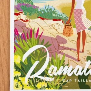 Affiche Ramatuelle Signée Monsieur Z, Tirage d'art,