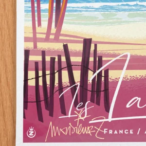 Affiche Les landes Signée Monsieur Z, Tirage d'art,