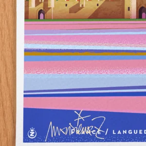 Affiche languedoc Signée Monsieur Z, Tirage d'art,