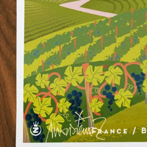 Affiche Bretagne Signée Monsieur Z, Tirage d'art,