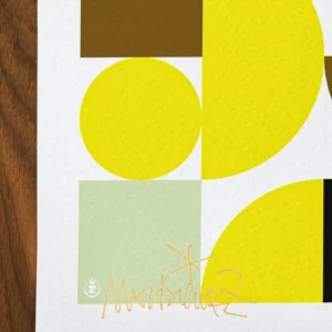 Affiche abstrait Signée Monsieur Z, Tirage d'art,