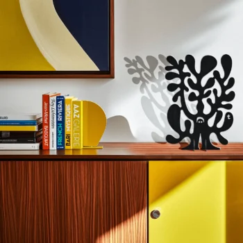 Sculpture design, arbre de vie statue Moderne, aluminium noir Artiste Tino