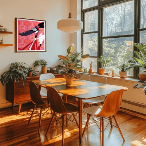 Affiche Ratz rapido Razmo, svetlanna design carré dessin animée,