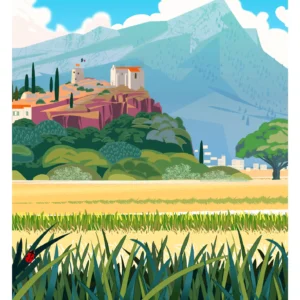 Affiche La garde Monsieur Z, Affiche AAZ, Affiche de Collection, Affiche côte d'azur, Vert, Sans texte