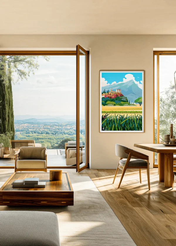 548_site Affiche La Garde Monsieur Z . Décoration d'intérieur. Fine Art MockupAAZ Galerie