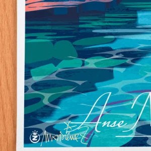 Affiche Anse Magaud Signée Monsieur Z, Tirage d'art,