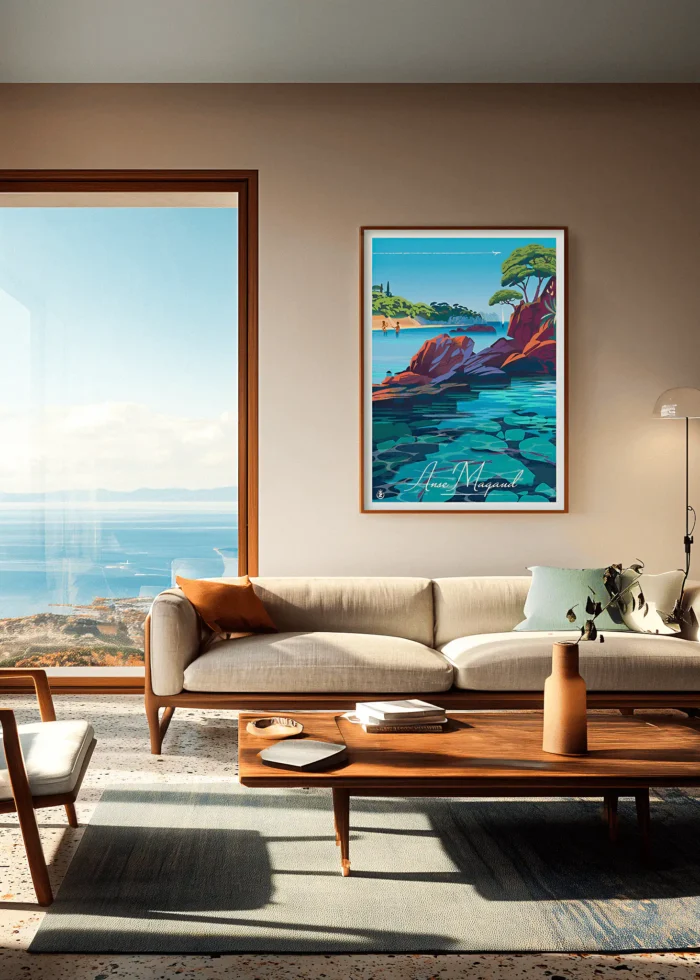 549_site Affiche Magaud Monsieur Z . Décoration d'intérieur. Fine Art Mockup