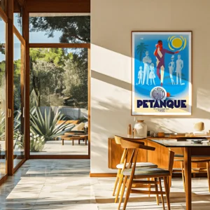 Affiche Pétanque Monsieur Z . Décoration d'intérieur. AAZ Galerie