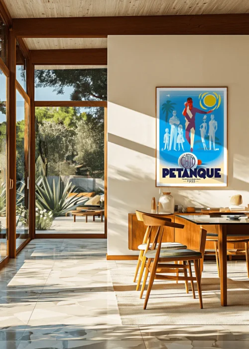 Affiche Pétanque Monsieur Z . Décoration d'intérieur. AAZ Galerie