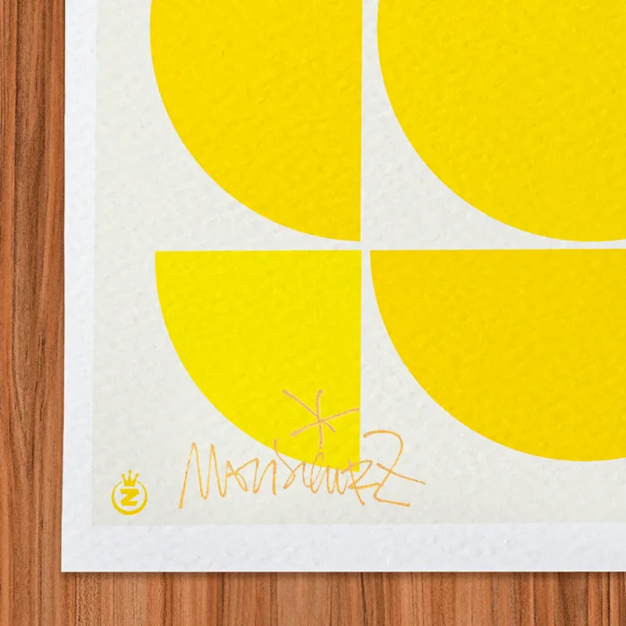 Carre-Signature-278 Affiche abstrait Signée Monsieur Z, Tirage d'art,