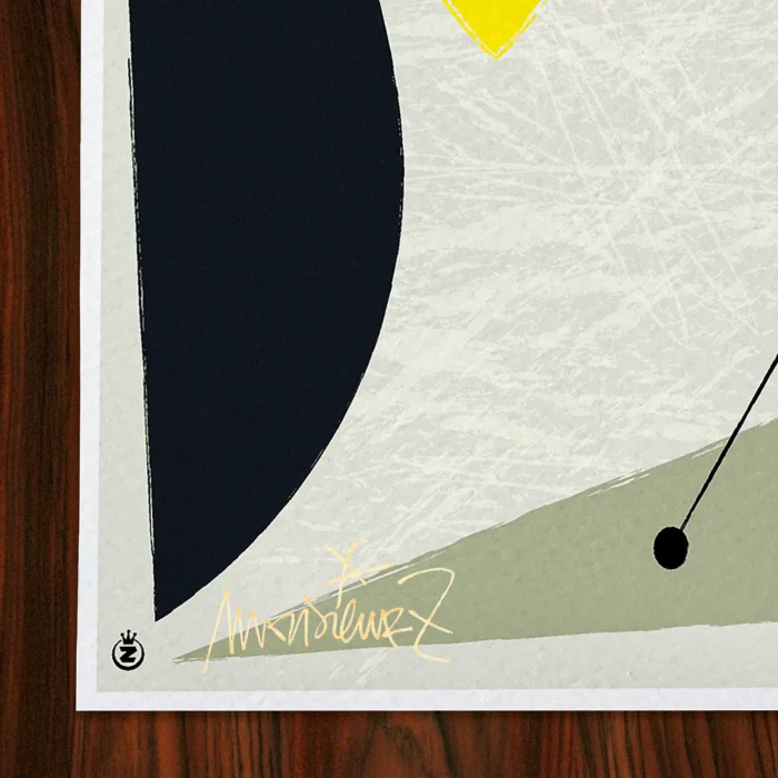 Carre-Signature-311 Affiche abstrait Signée Monsieur Z, Tirage d'art,