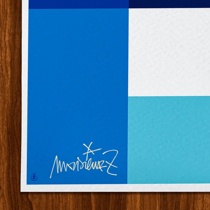 Carre-Signature-460 Affiche abstrait Signée Monsieur Z, Tirage d'art,