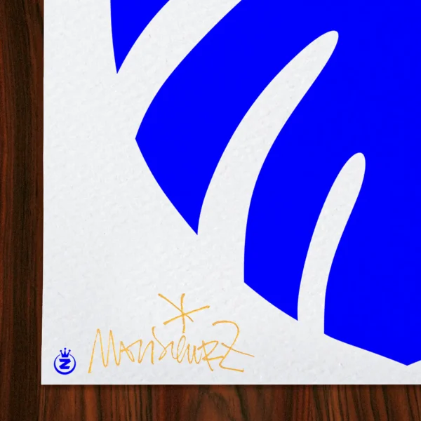 Carre-Signature-476 Affiche abstrait Signée Monsieur Z, Tirage d'art,