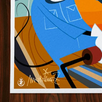 Affiche ratz Signée Monsieur Z, Tirage d'art,