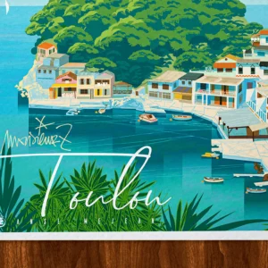 Affiche toulon Signée Monsieur Z, Tirage d'art,