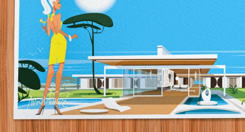 Affiche architecture Signée Monsieur Z, Tirage d'art,