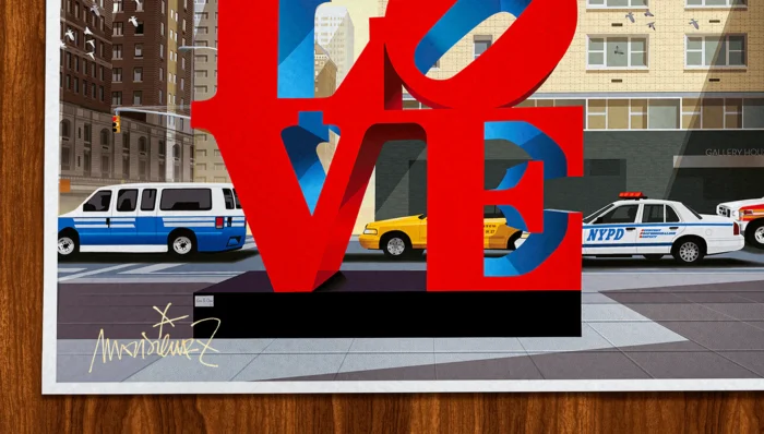 Long-Signature-184 Affiche architecture Signée Monsieur Z, Tirage d'art,